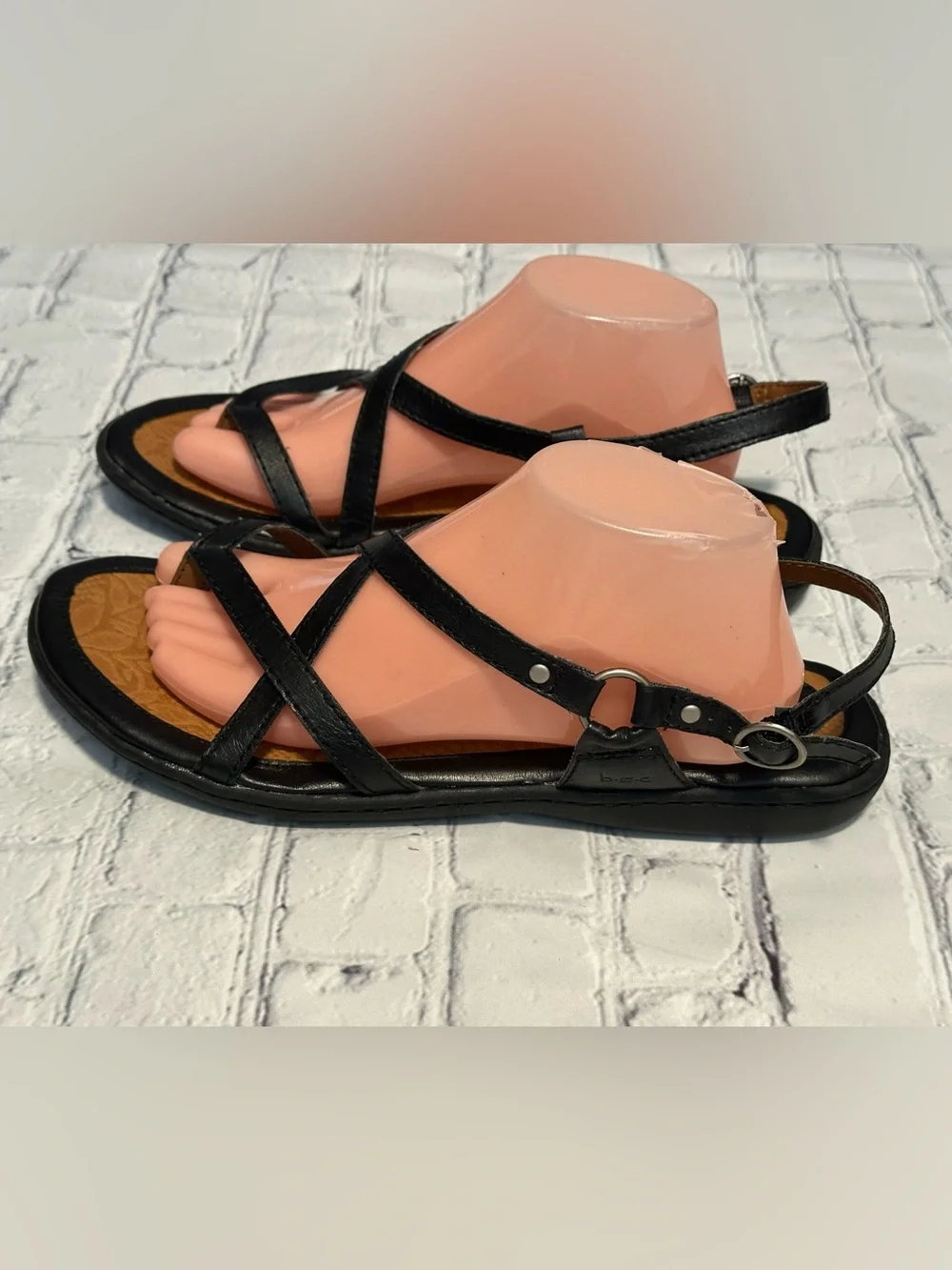 Black Strappy Women's Sandals - Classic Casual Style